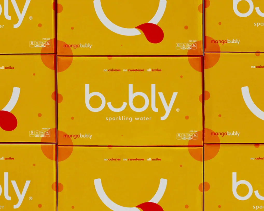 Mango Bubly box stack