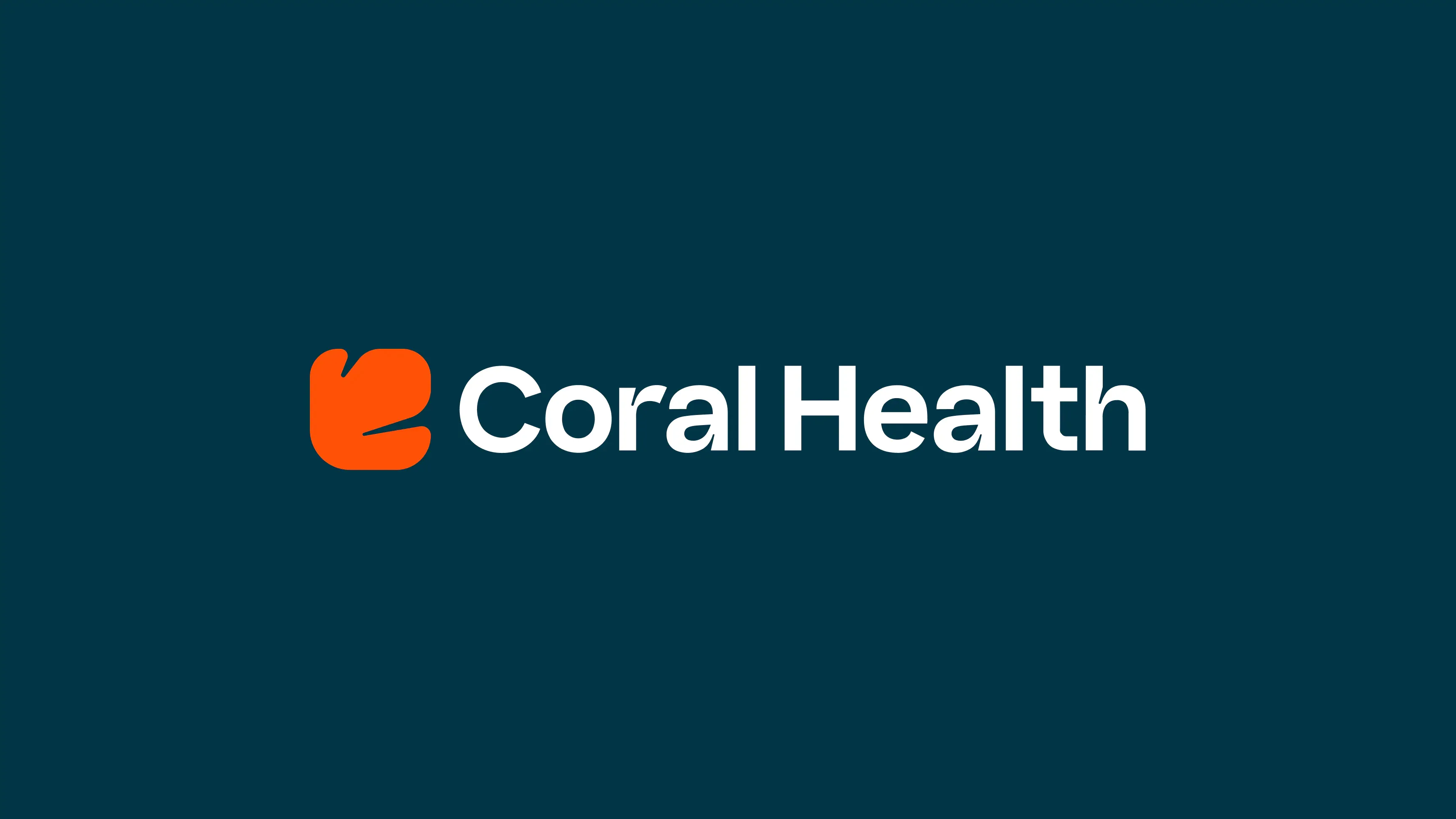 Coral Health Logo on a blue background