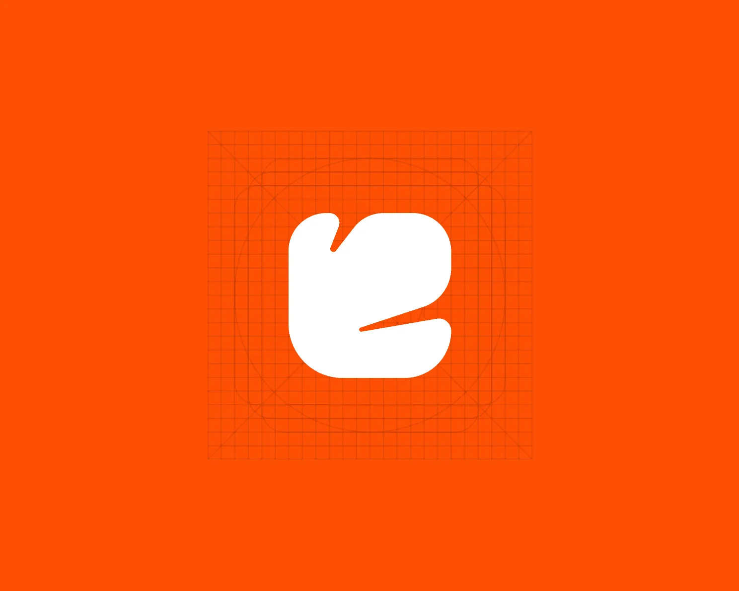 Coral Health symbol on a orange background